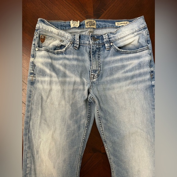 MOOR SHIRE Relaxed Blue Jeans with Vintage Fading w31/L32 - Picture 3 of 10